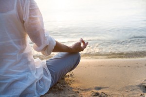 Woman meditating